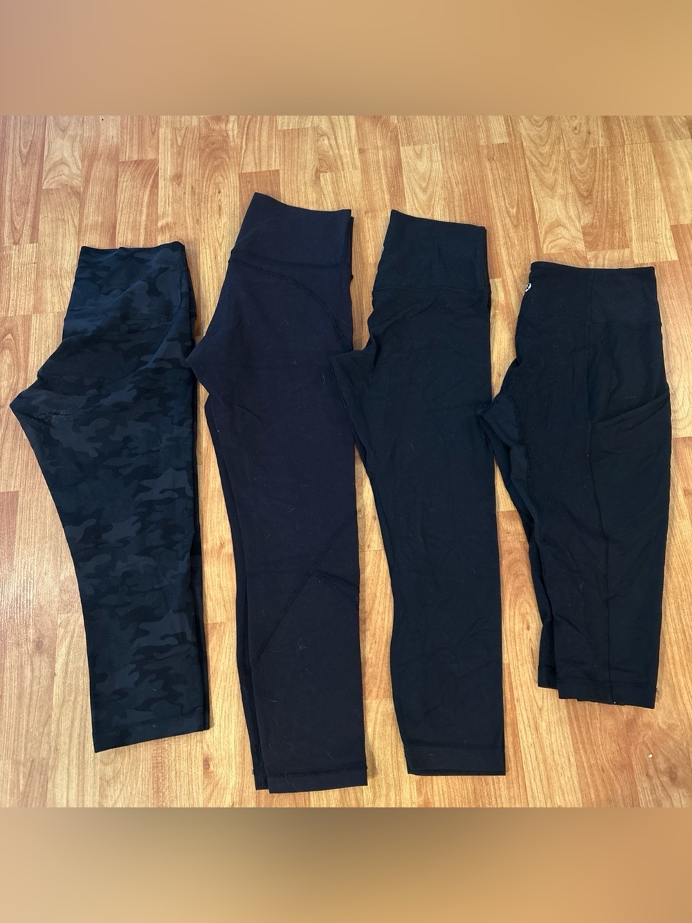 Lululemon Lot Of 4 Leggings Cropped Align High Rise Ankle Camo Sizes 6-8